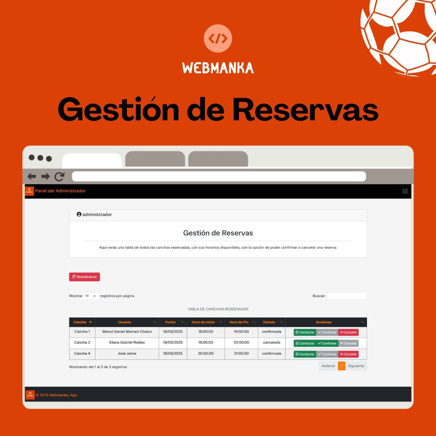 Sistema de reservas para canchas - Image 12