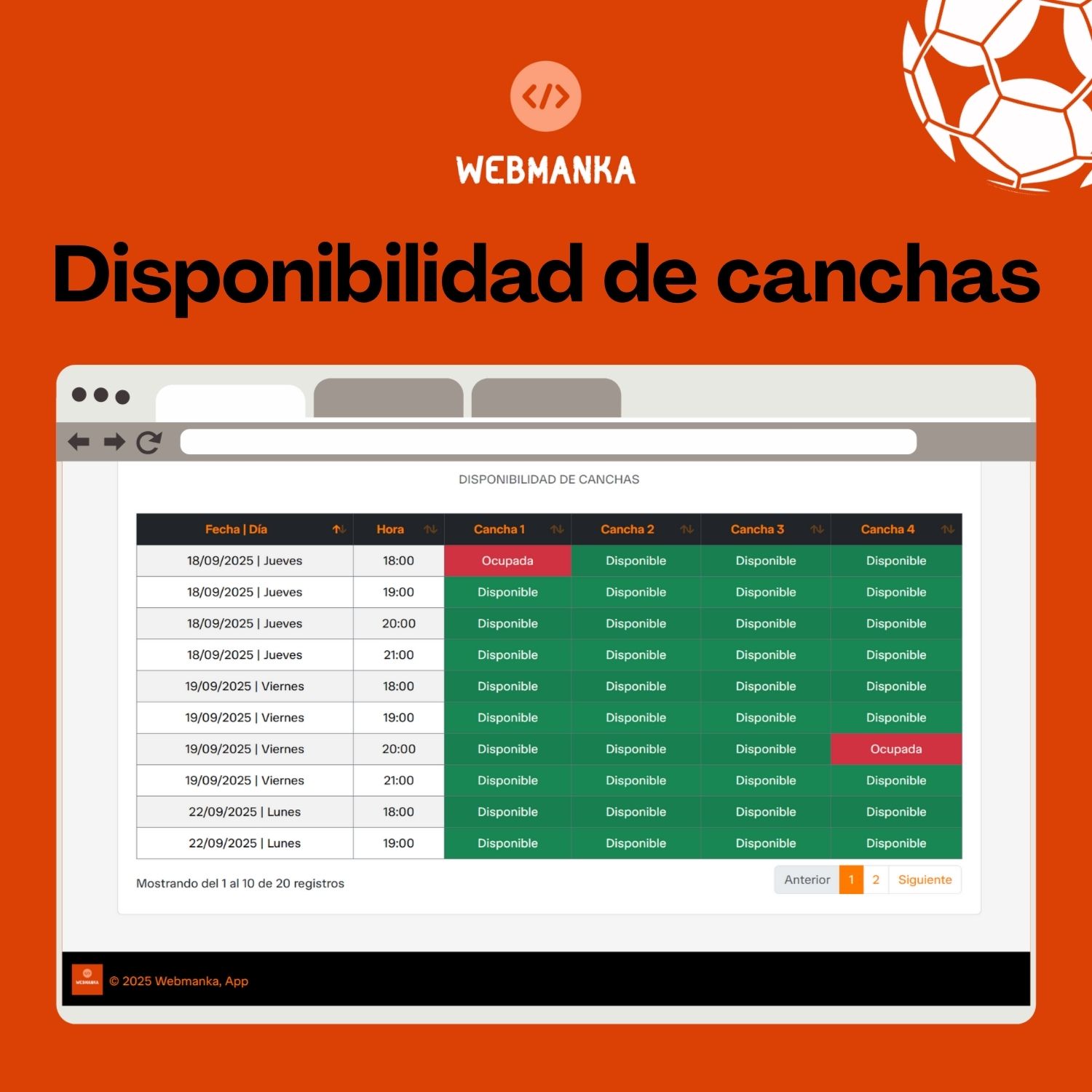 Sistema de reservas para canchas - Image 6