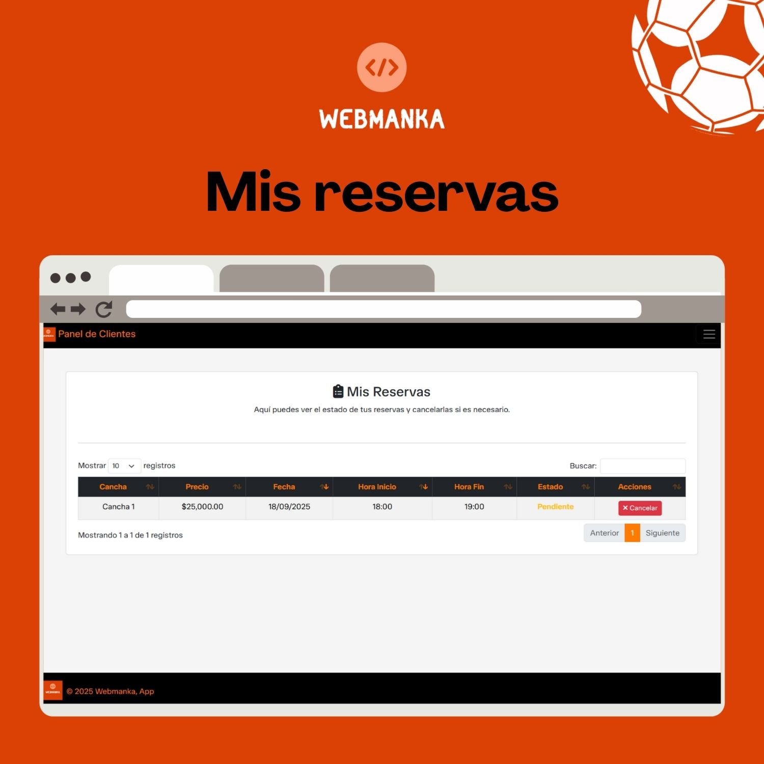 Sistema de reservas para canchas - Image 8